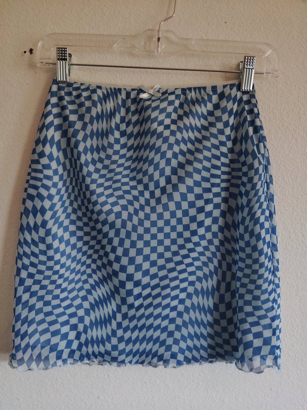 Wild Fable Blue Checkered Skirt